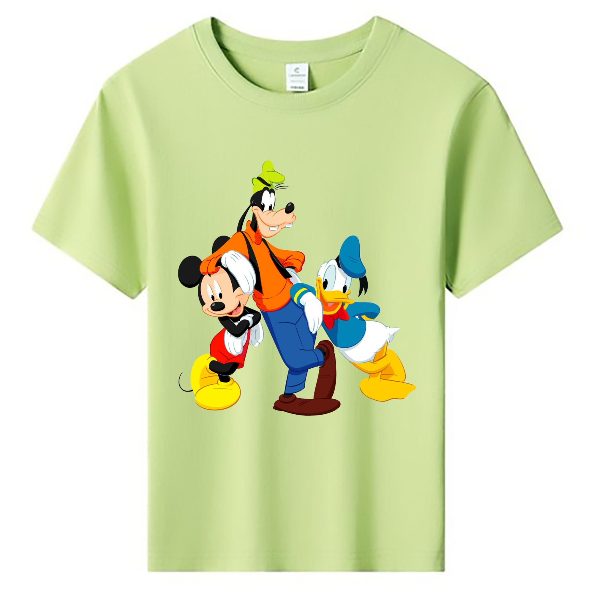 ミッキーマウス Mickey Mouse 綿100％キッズTシャツ（フロントプリント）
